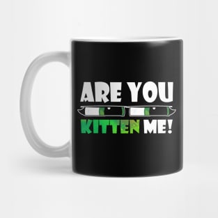 are you kitten me Mug